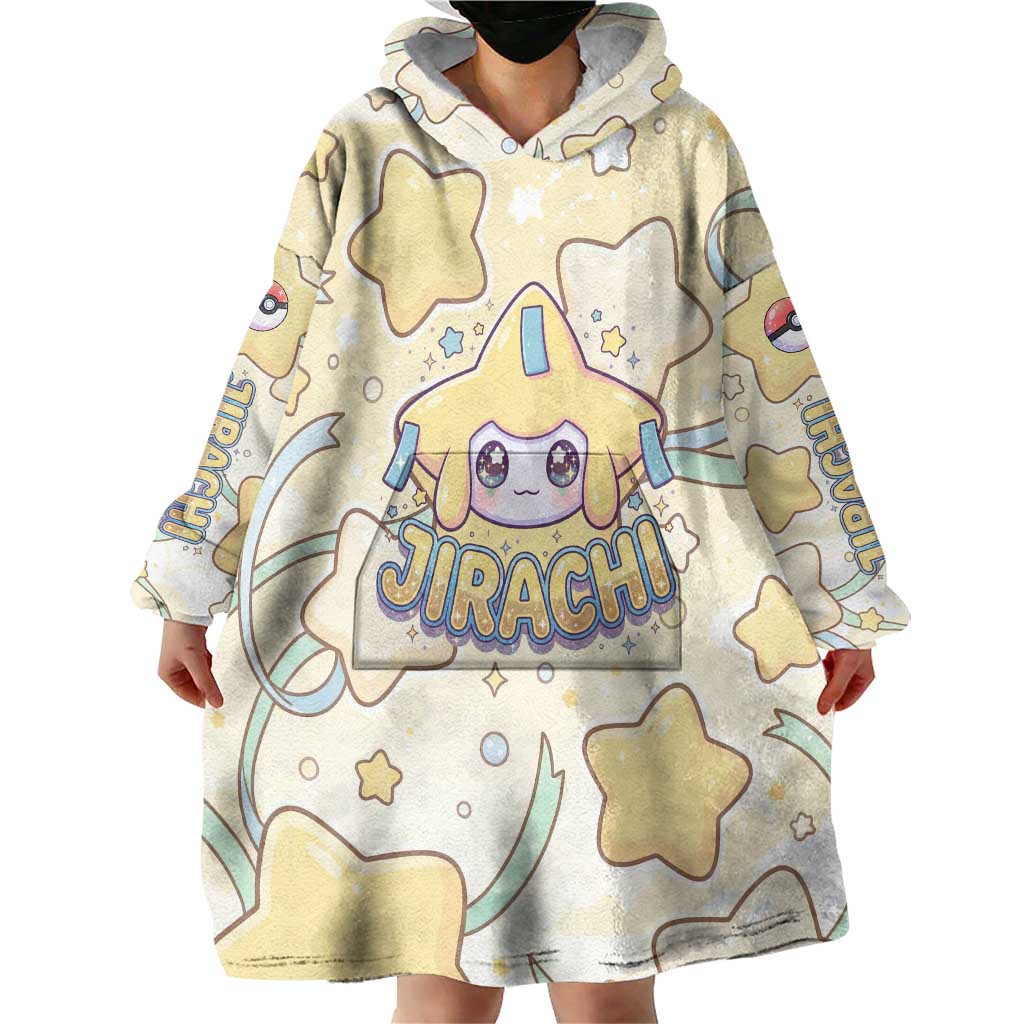 Jirachi Wearable Blanket Hoodie Pastel Dreamy Starwish Art
