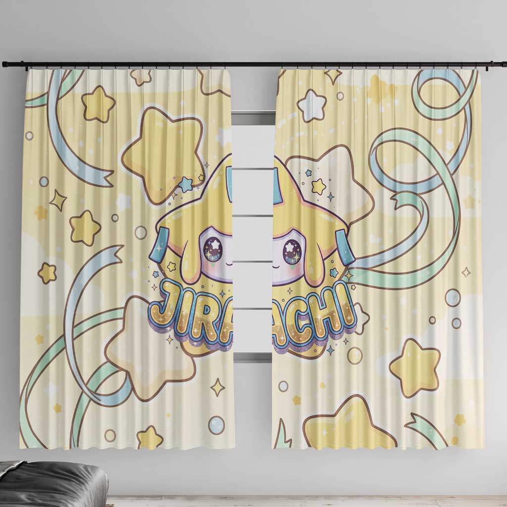 Jirachi Window Curtain Pastel Dreamy Starwish Art