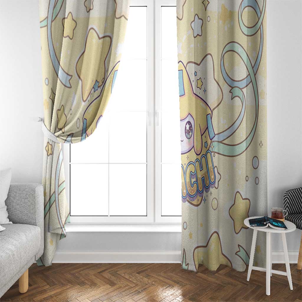 Jirachi Window Curtain Pastel Dreamy Starwish Art