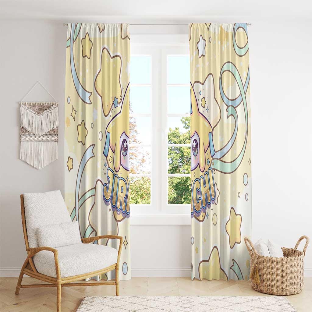 Jirachi Window Curtain Pastel Dreamy Starwish Art