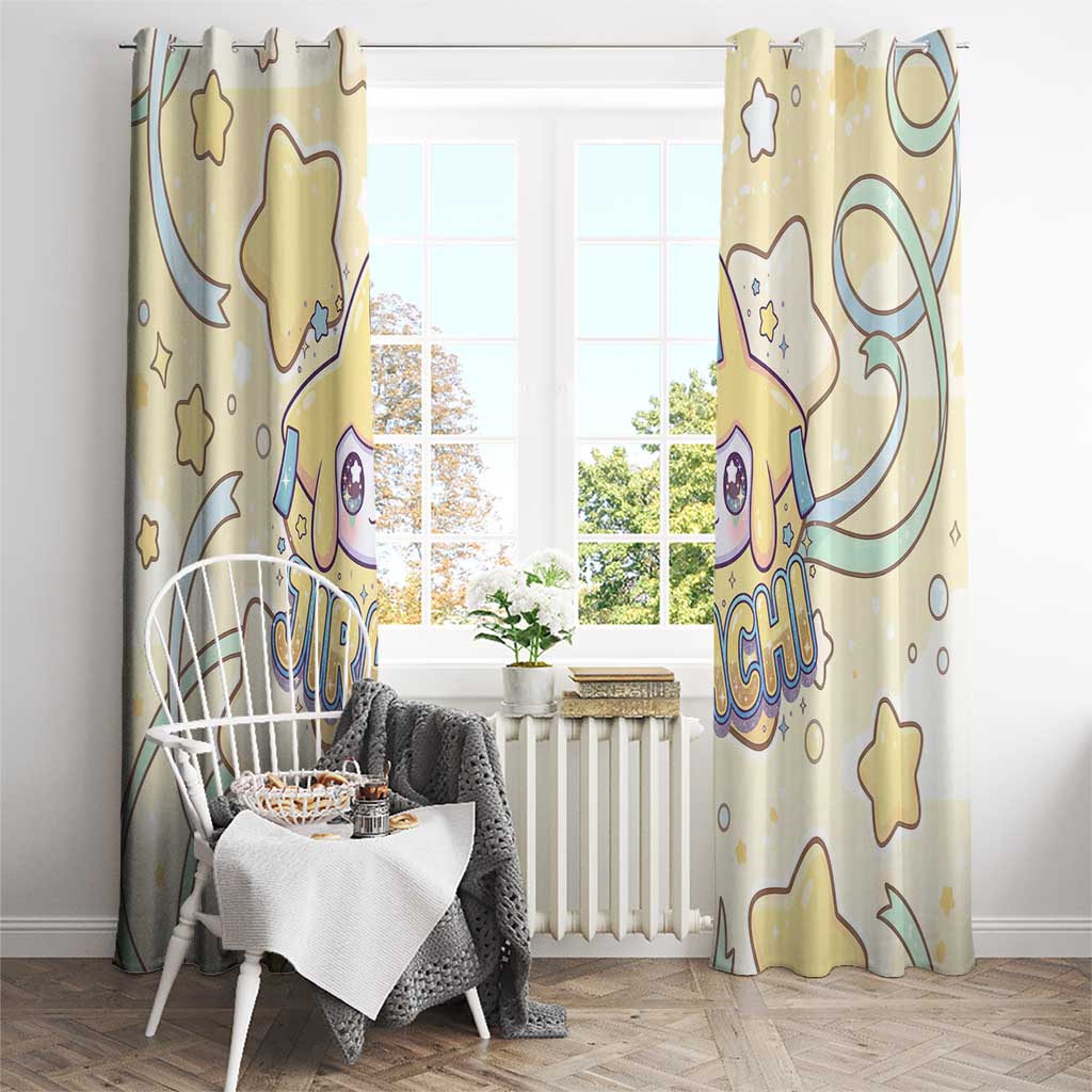 Jirachi Window Curtain Pastel Dreamy Starwish Art