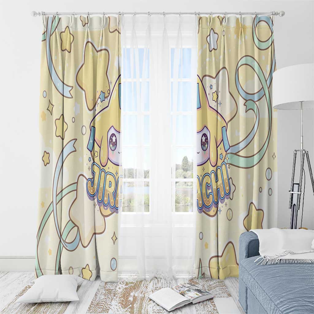 Jirachi Window Curtain Pastel Dreamy Starwish Art
