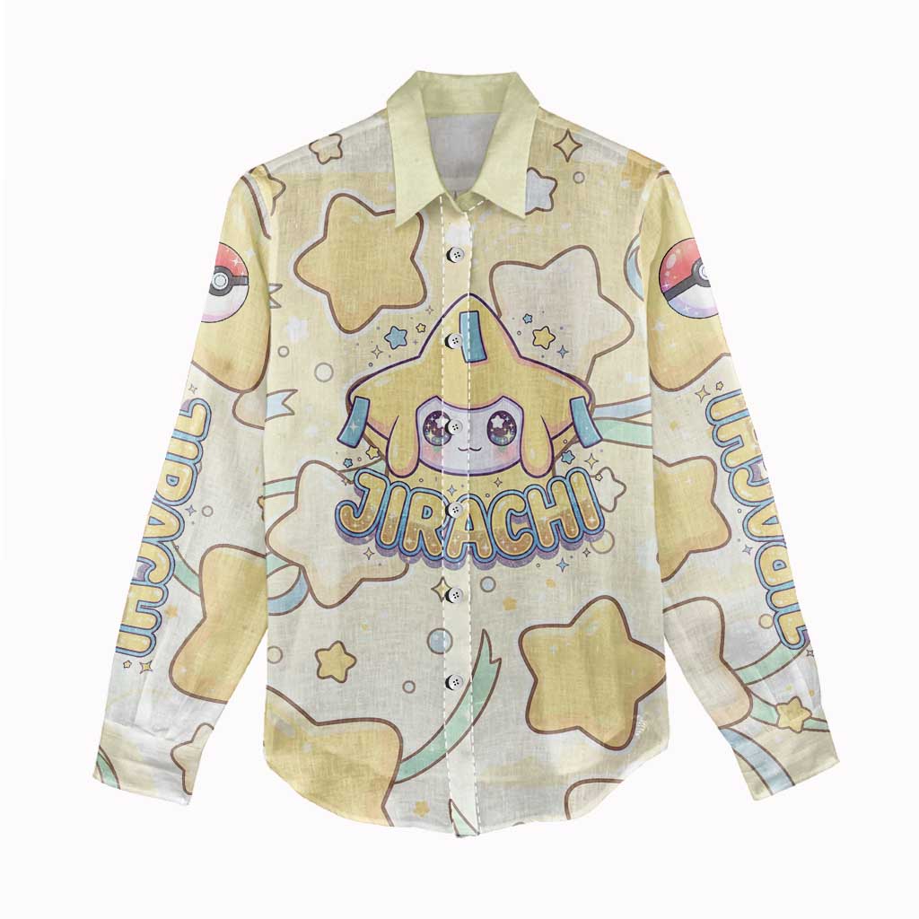 Jirachi Women Casual Shirt Pastel Dreamy Starwish Art
