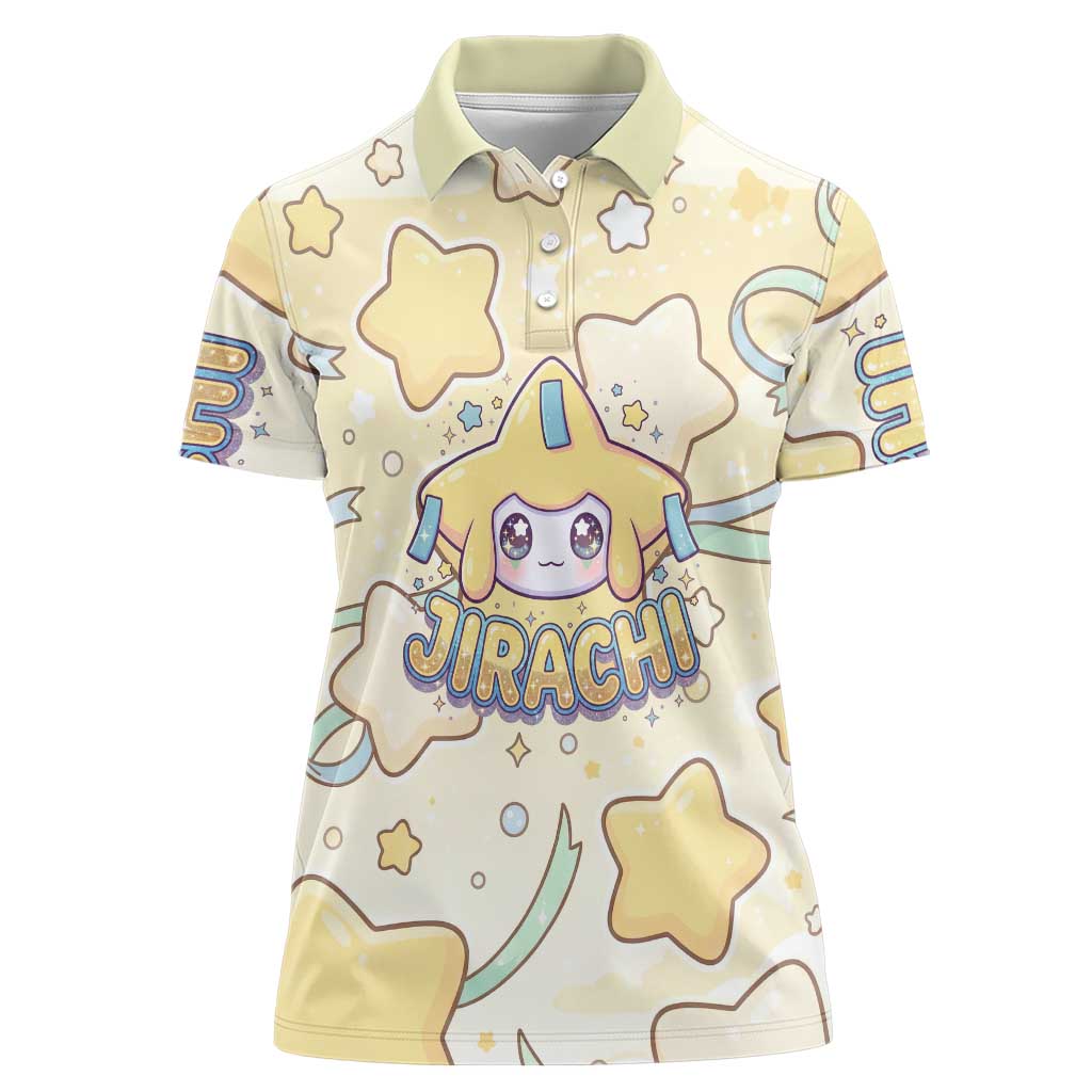 Jirachi Women Polo Shirt Pastel Dreamy Starwish Art