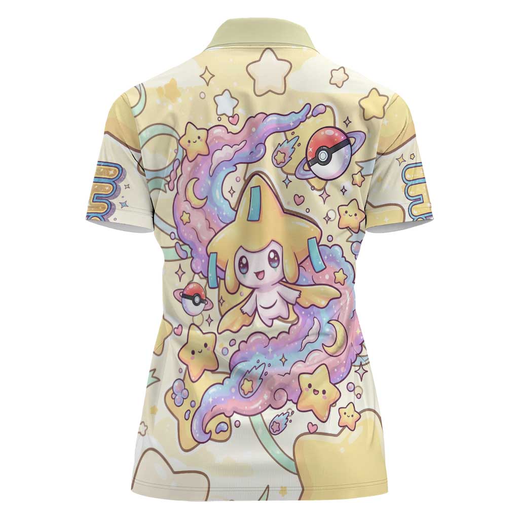 Jirachi Women Polo Shirt Pastel Dreamy Starwish Art