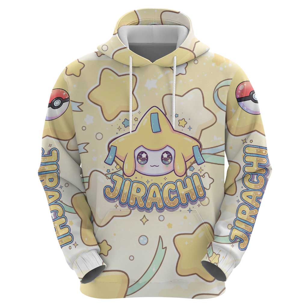 Jirachi Zip Hoodie Pastel Dreamy Starwish Art