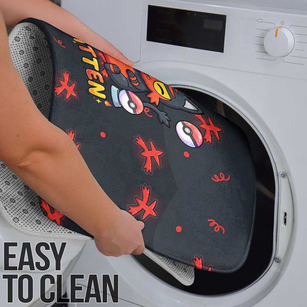 Litten Bathroom Set Playful Ember Cartoon Art