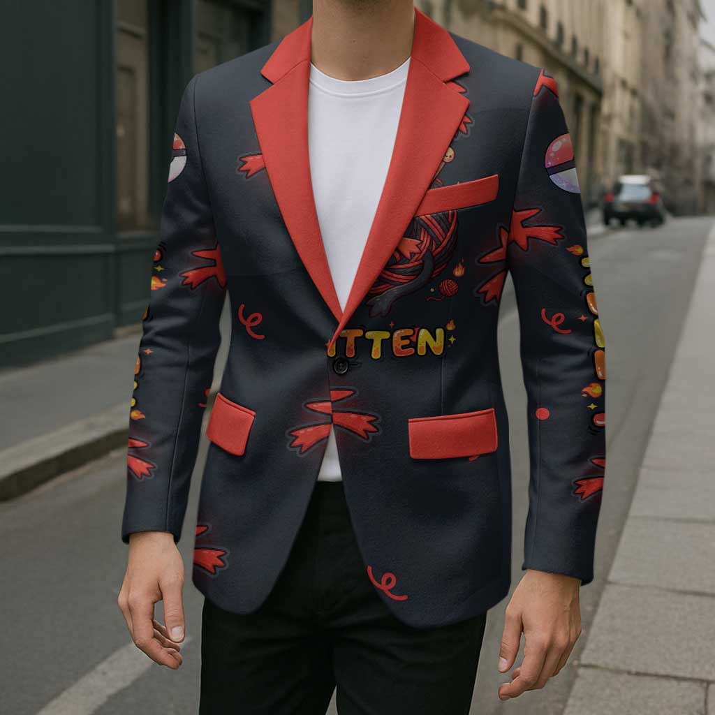 Litten Blazer Playful Ember Cartoon Art