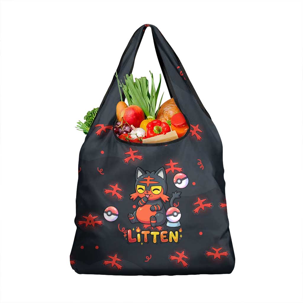 Litten Grocery Bag Playful Ember Cartoon Art