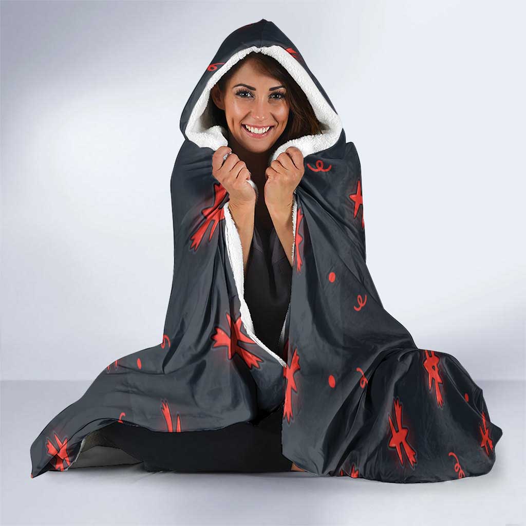 Litten Hooded Blanket Playful Ember Cartoon Art