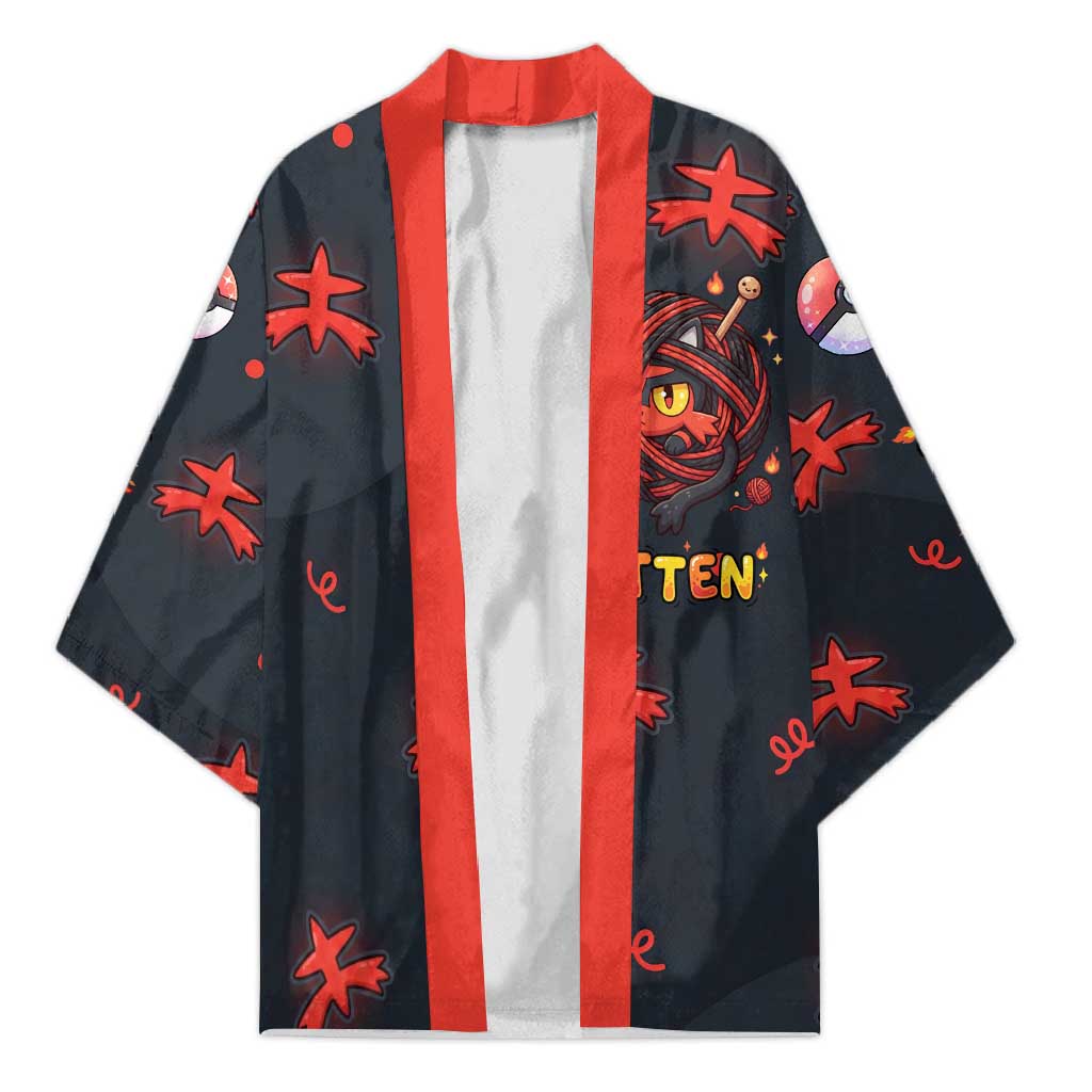 Litten Kimono Playful Ember Cartoon Art