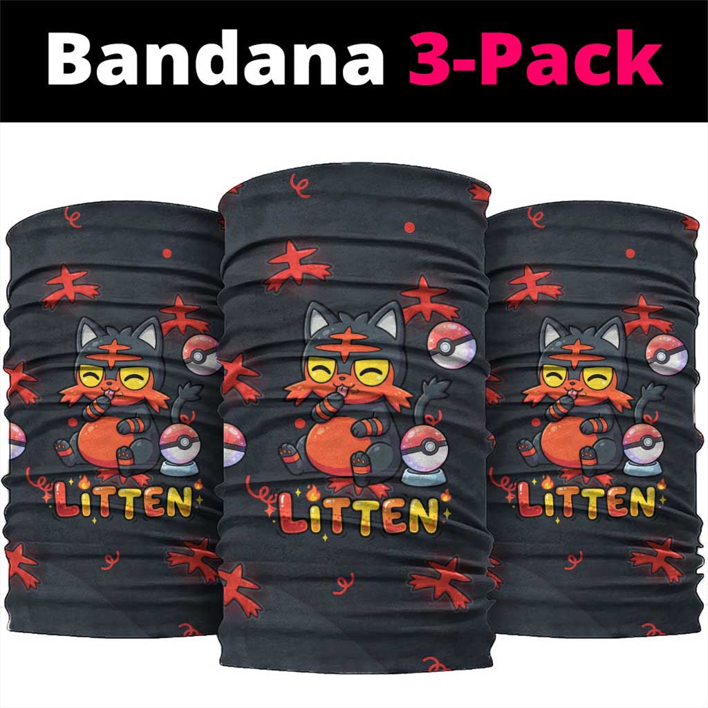 Litten Neck Gaiter Playful Ember Cartoon Art