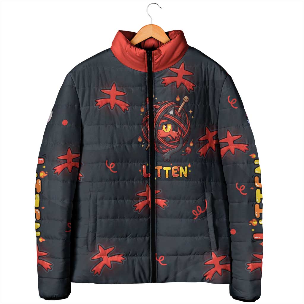 Litten Padded Jacket Playful Ember Cartoon Art