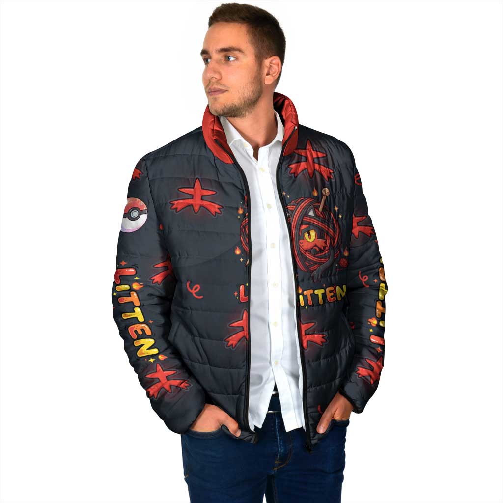 Litten Padded Jacket Playful Ember Cartoon Art