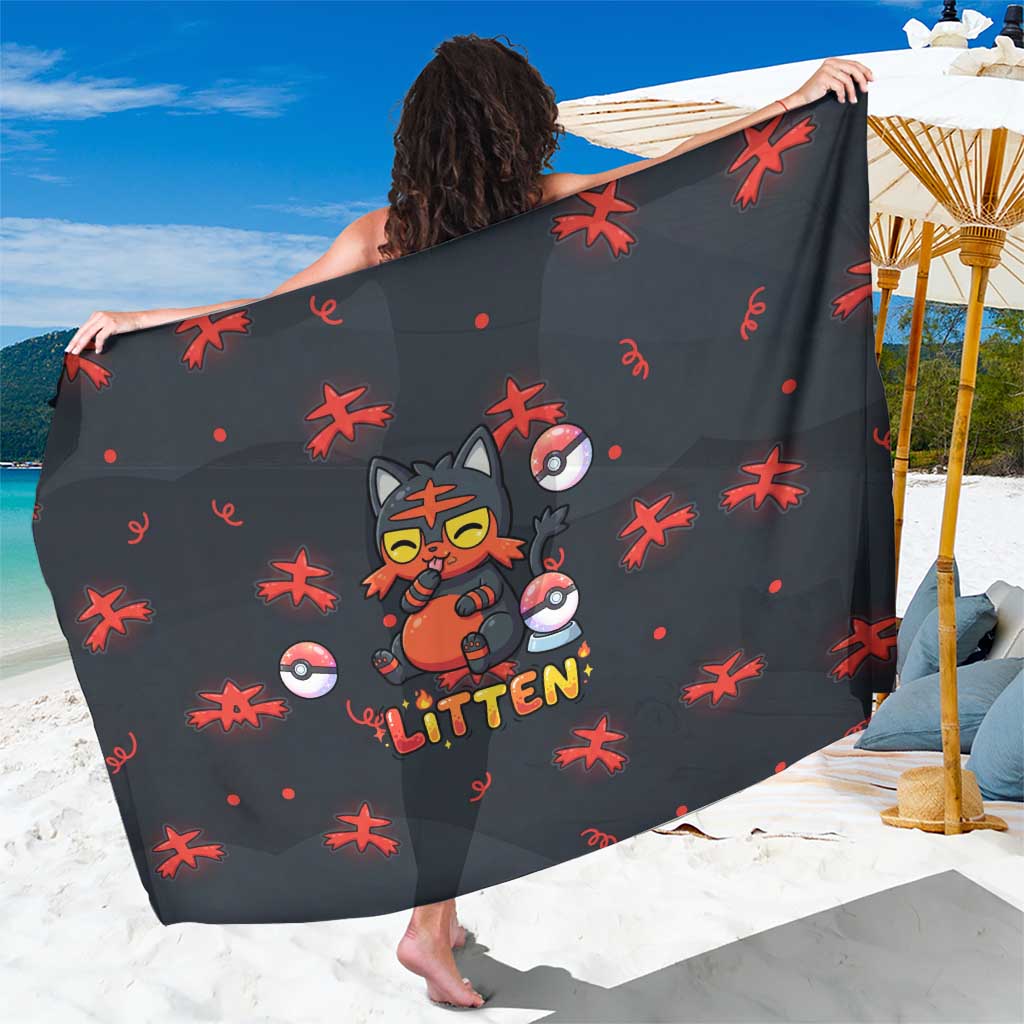 Litten Sarong Playful Ember Cartoon Art