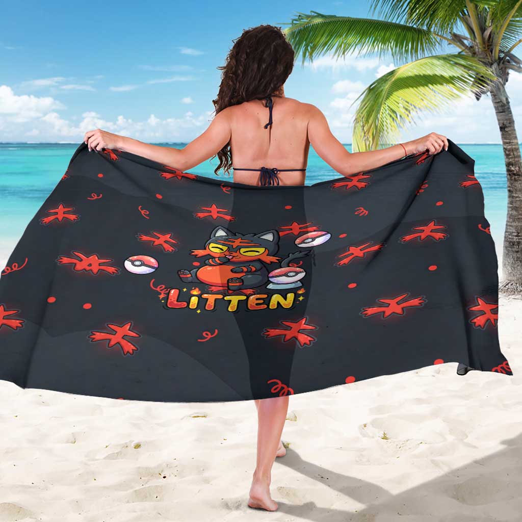 Litten Sarong Playful Ember Cartoon Art