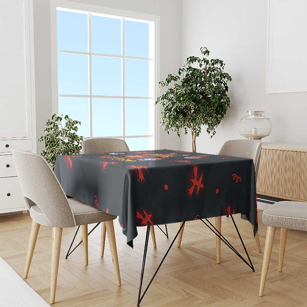 Litten Tablecloth Playful Ember Cartoon Art