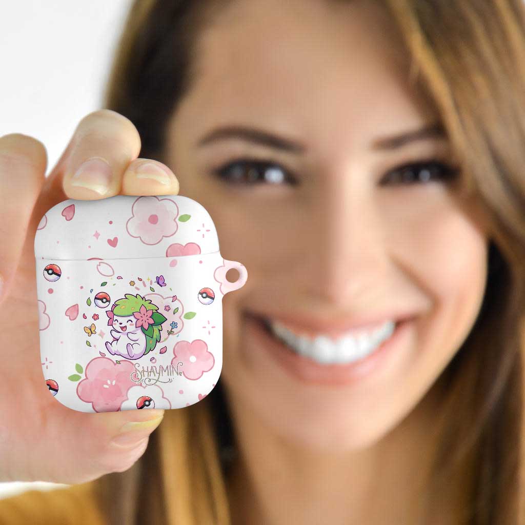 Shaymin AirPods Case Floral Pastel Blossom Art