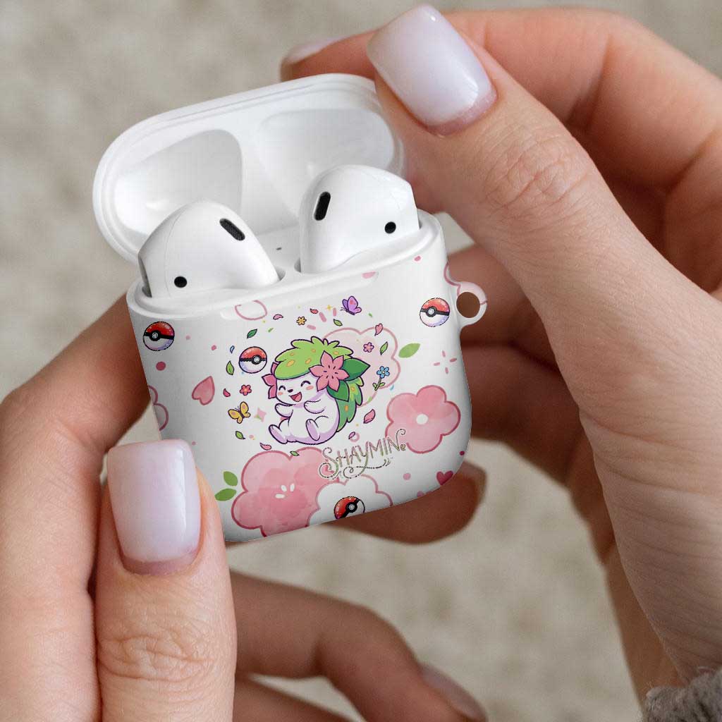 Shaymin AirPods Case Floral Pastel Blossom Art