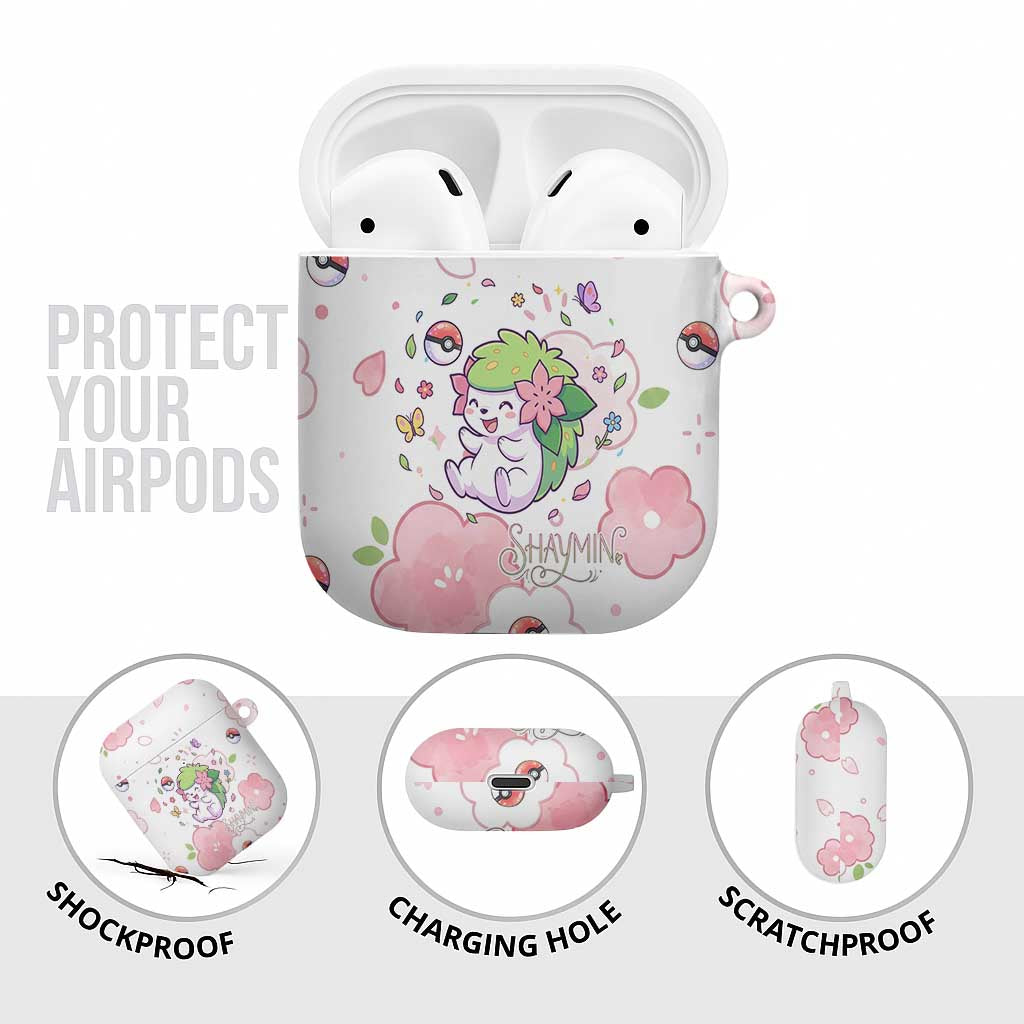 Shaymin AirPods Case Floral Pastel Blossom Art