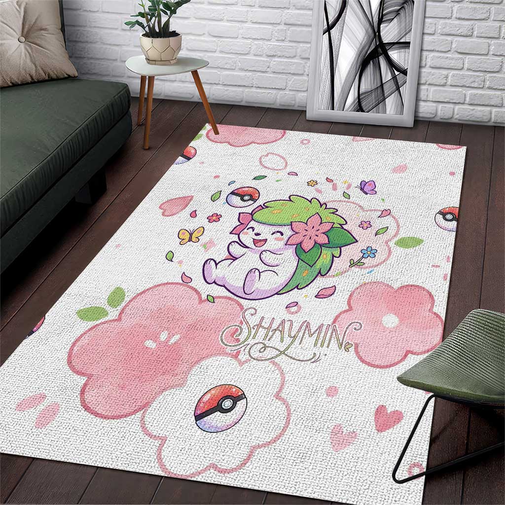 Shaymin Area Rug Floral Pastel Blossom Art