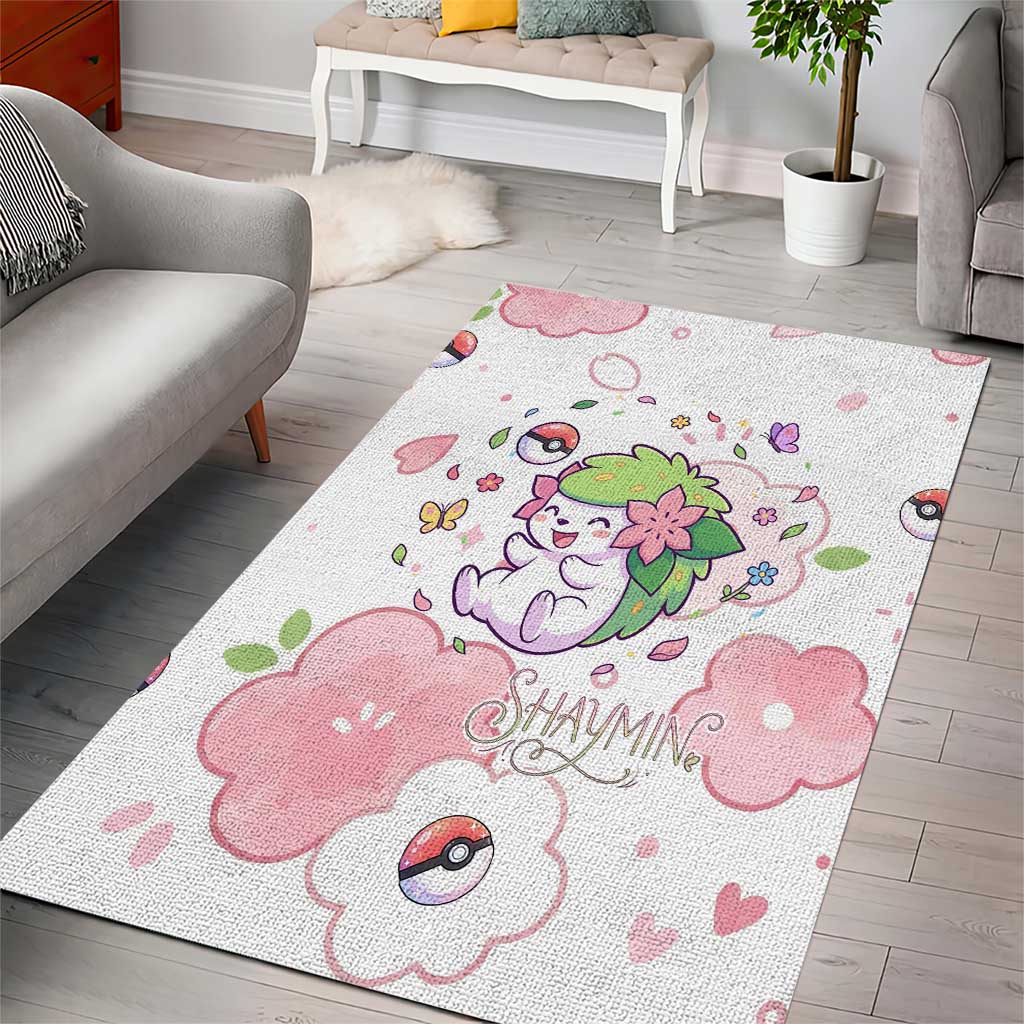 Shaymin Area Rug Floral Pastel Blossom Art