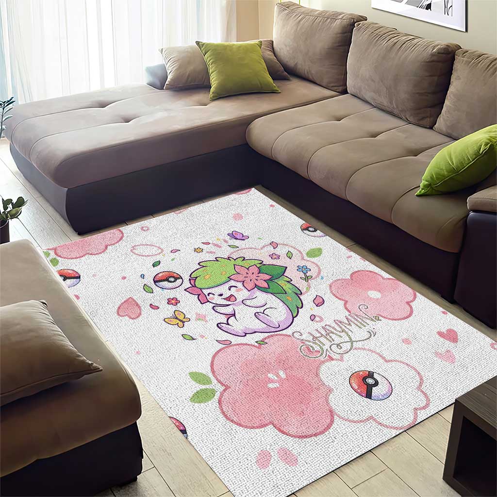 Shaymin Area Rug Floral Pastel Blossom Art
