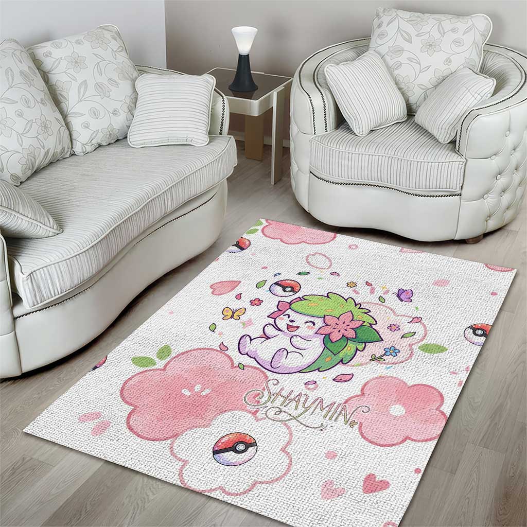 Shaymin Area Rug Floral Pastel Blossom Art