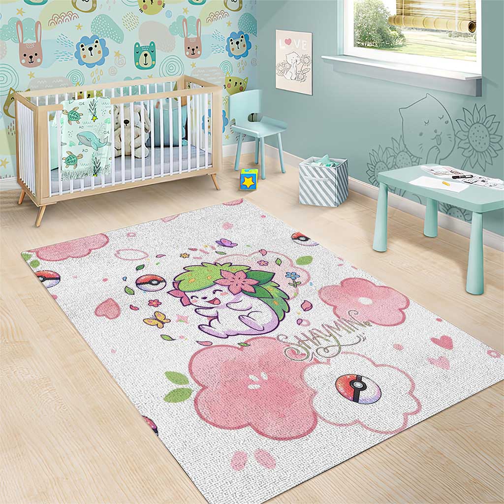 Shaymin Area Rug Floral Pastel Blossom Art