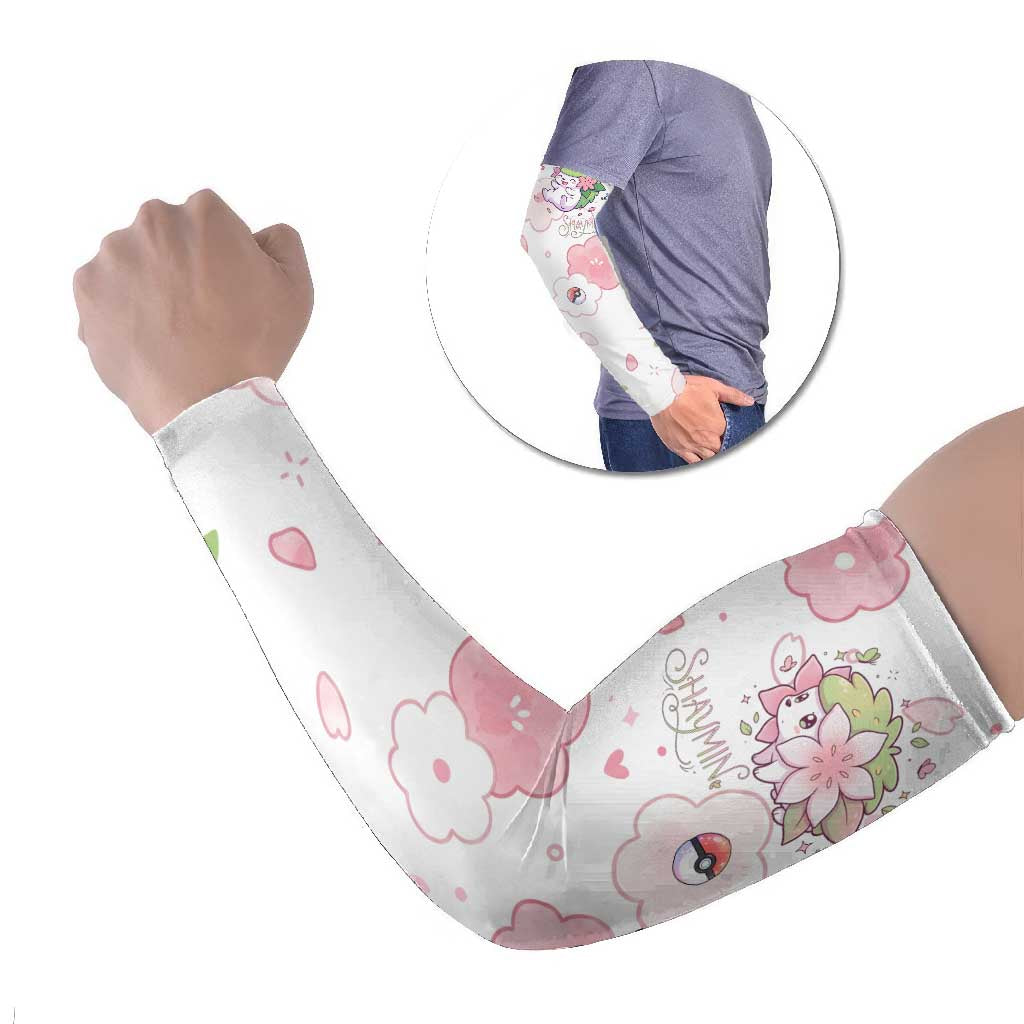 Shaymin Arm Sleeves Floral Pastel Blossom Art