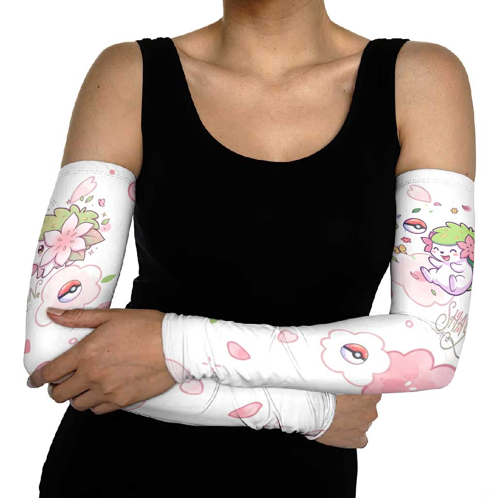 Shaymin Arm Sleeves Floral Pastel Blossom Art