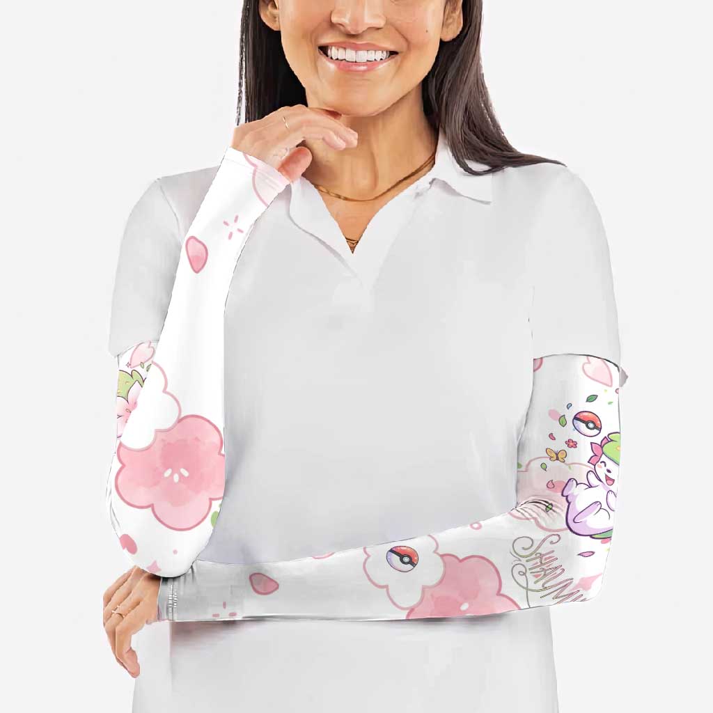 Shaymin Arm Sleeves Floral Pastel Blossom Art