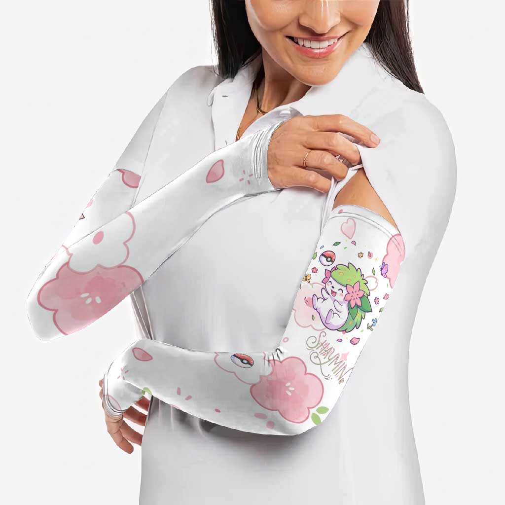 Shaymin Arm Sleeves Floral Pastel Blossom Art