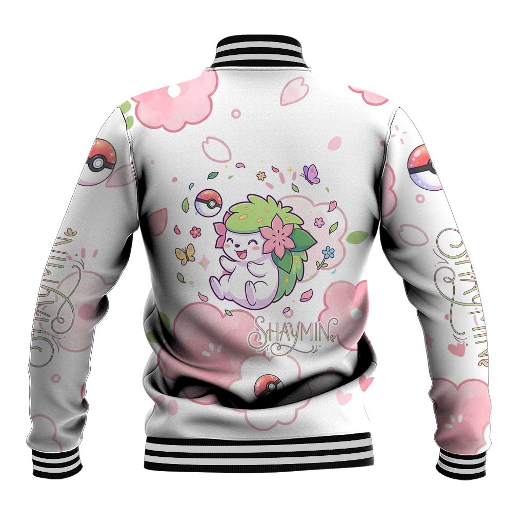 Shaymin Baseball Jacket Floral Pastel Blossom Art