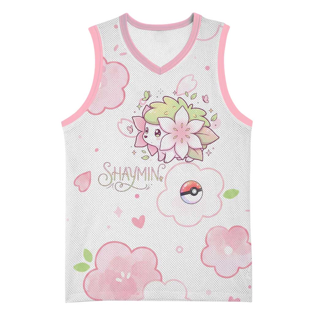 Shaymin Basketball Jersey Floral Pastel Blossom Art