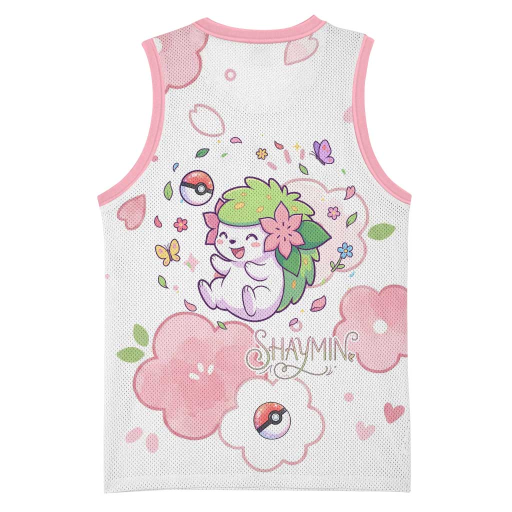Shaymin Basketball Jersey Floral Pastel Blossom Art
