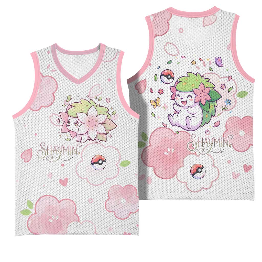 Shaymin Basketball Jersey Floral Pastel Blossom Art