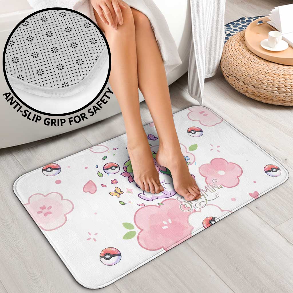 Shaymin Bathroom Set Floral Pastel Blossom Art