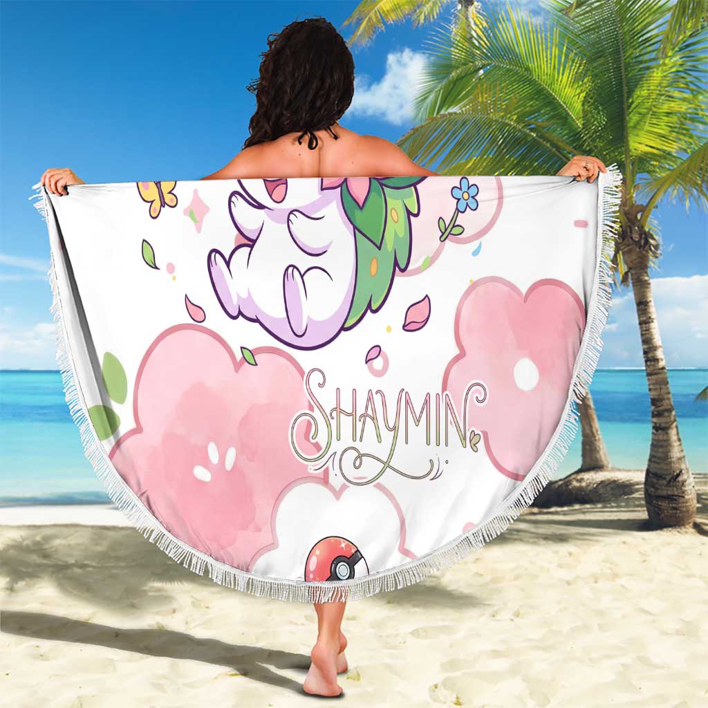Shaymin Beach Blanket Floral Pastel Blossom Art