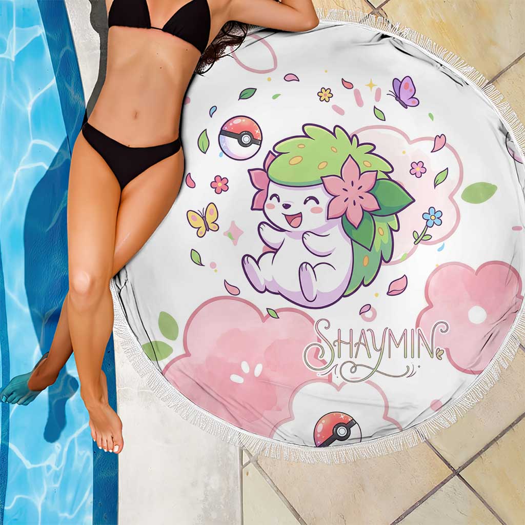 Shaymin Beach Blanket Floral Pastel Blossom Art