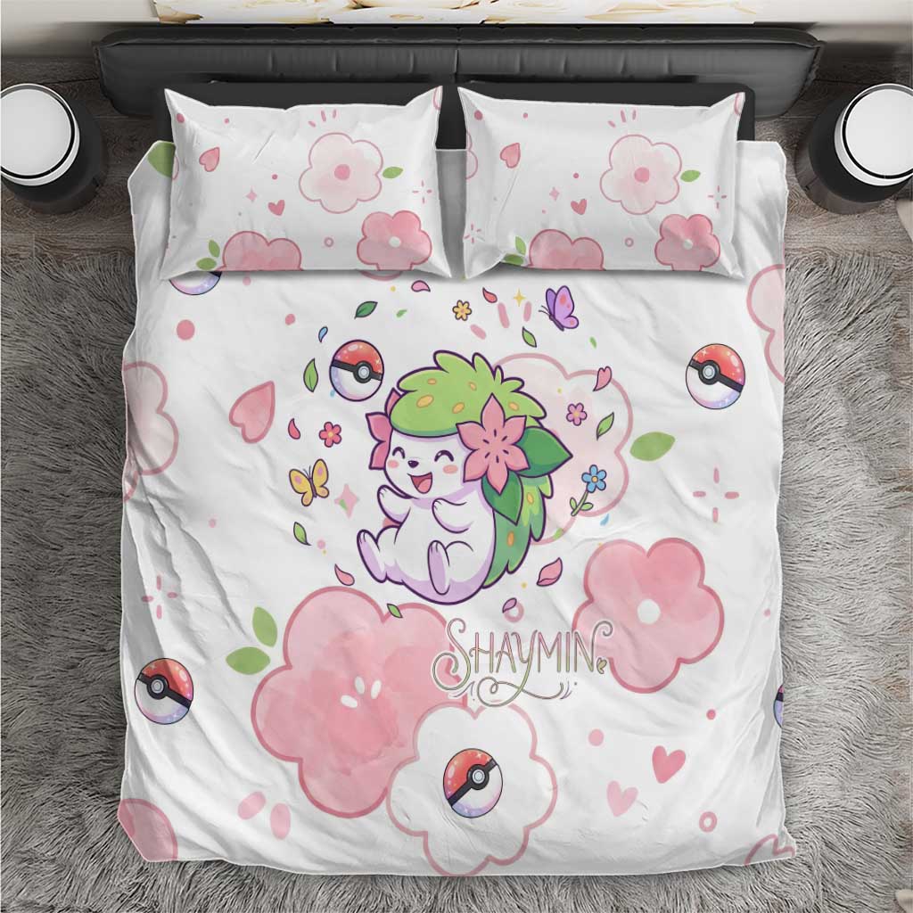 Shaymin Bedding Set Floral Pastel Blossom Art