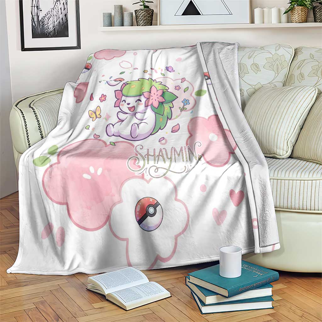 Shaymin Blanket Floral Pastel Blossom Art