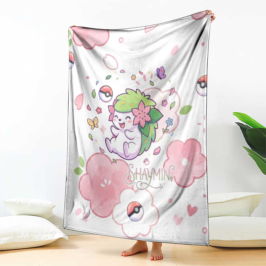 Shaymin Blanket Floral Pastel Blossom Art