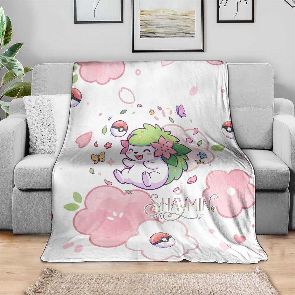 Shaymin Blanket Floral Pastel Blossom Art