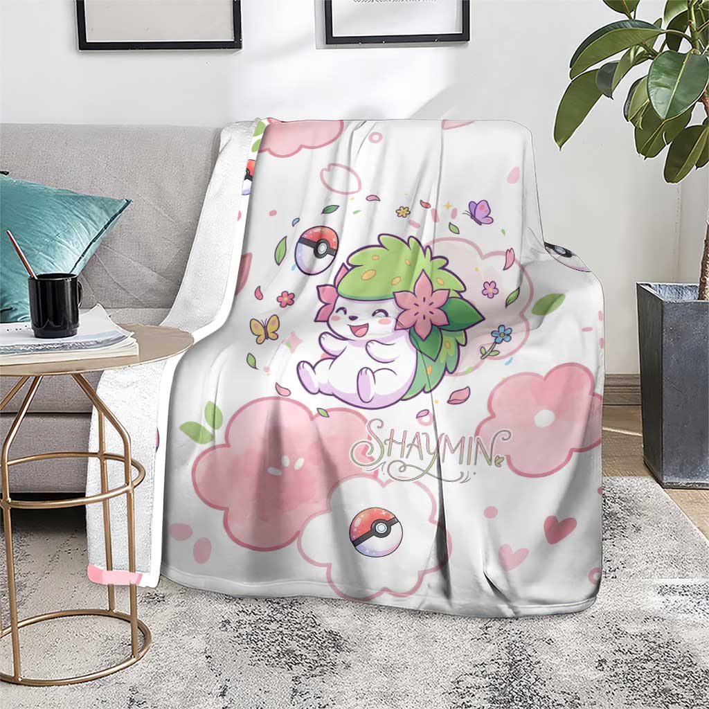Shaymin Blanket Floral Pastel Blossom Art