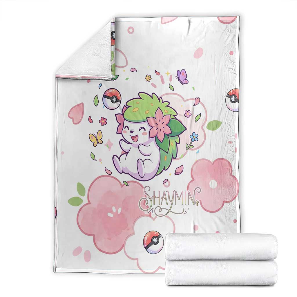 Shaymin Blanket Floral Pastel Blossom Art