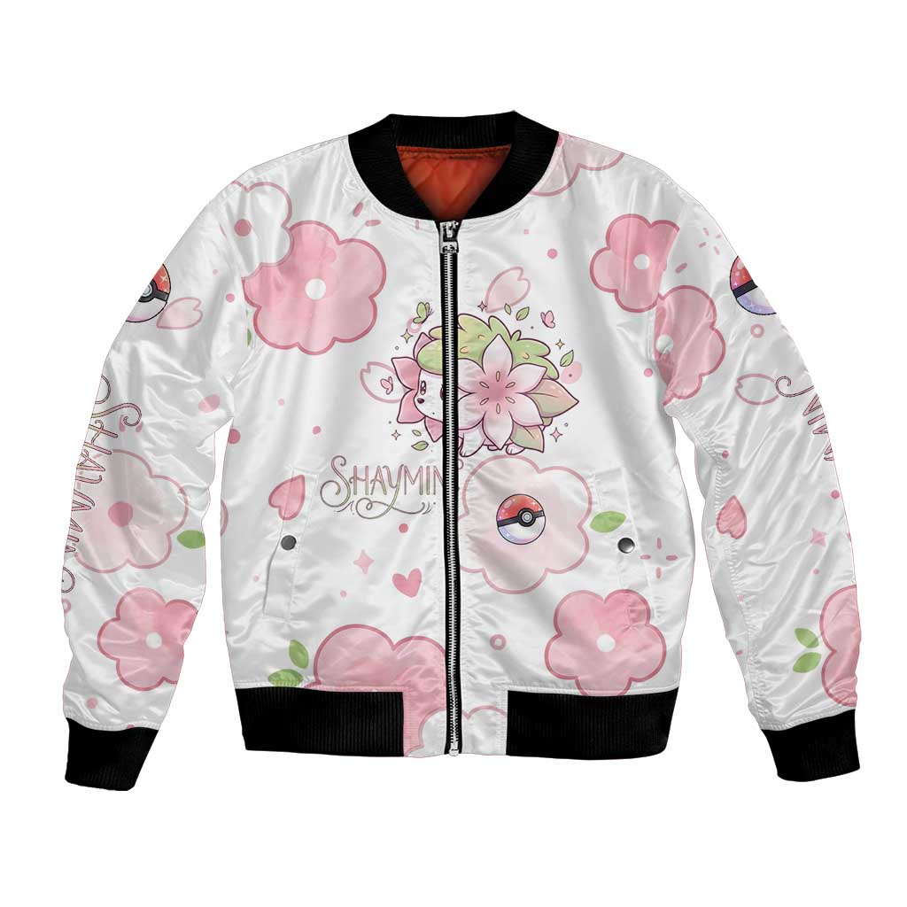 Shaymin Bomber Jacket Floral Pastel Blossom Art