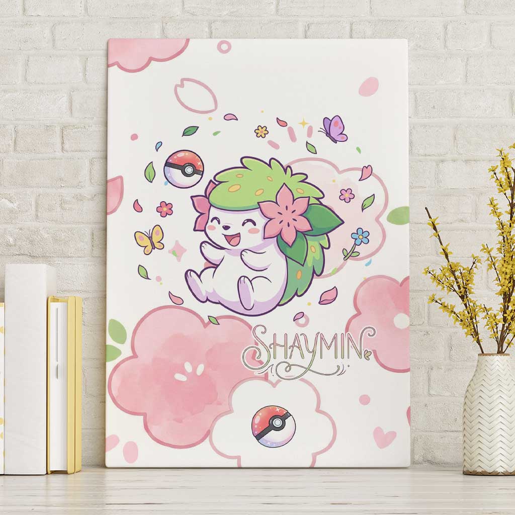 Shaymin Canvas Wall Art Floral Pastel Blossom Art
