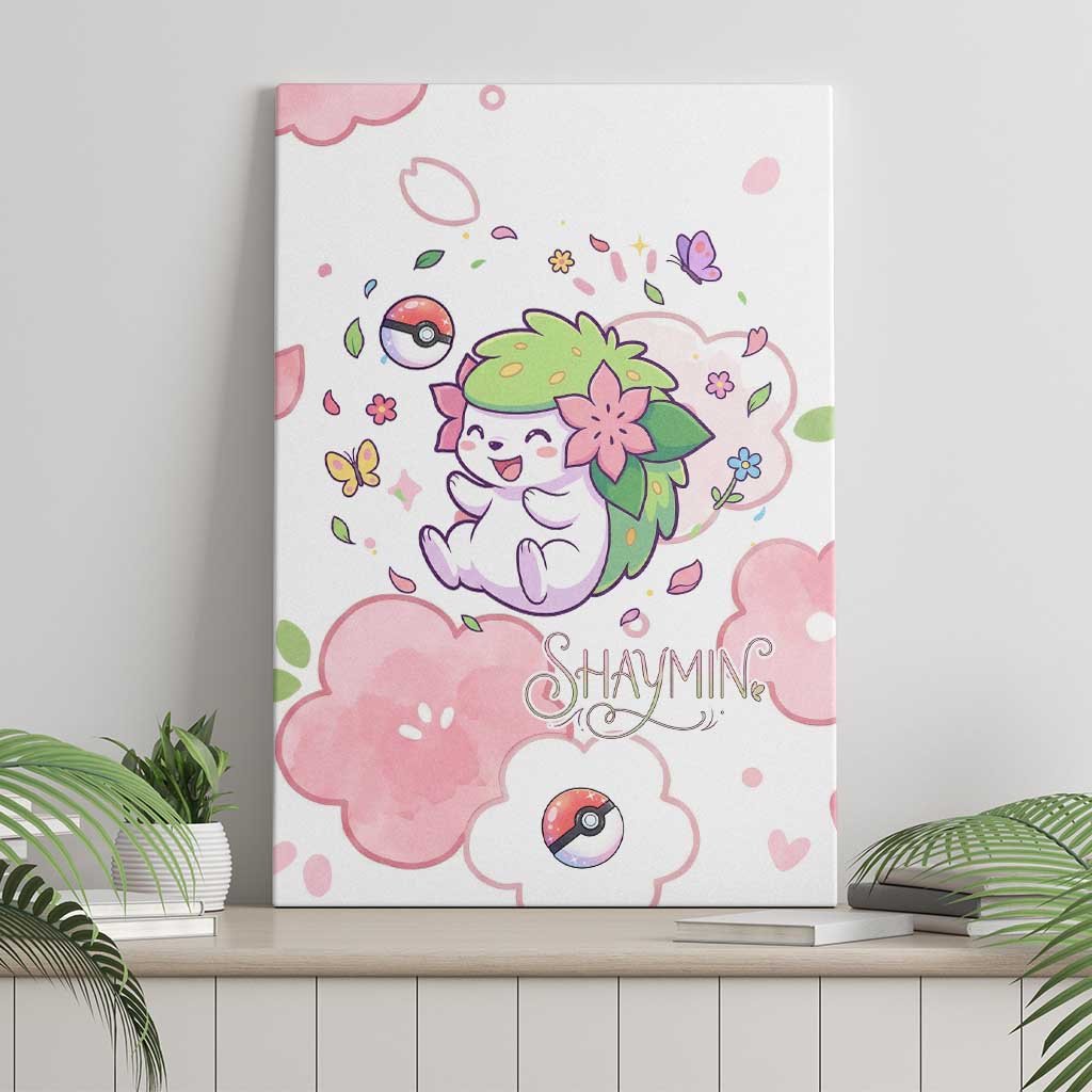 Shaymin Canvas Wall Art Floral Pastel Blossom Art