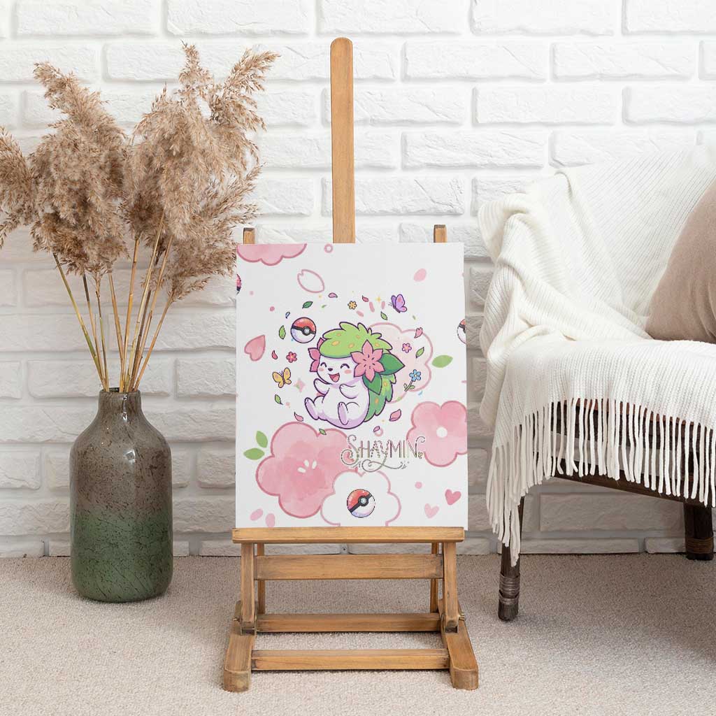 Shaymin Canvas Wall Art Floral Pastel Blossom Art
